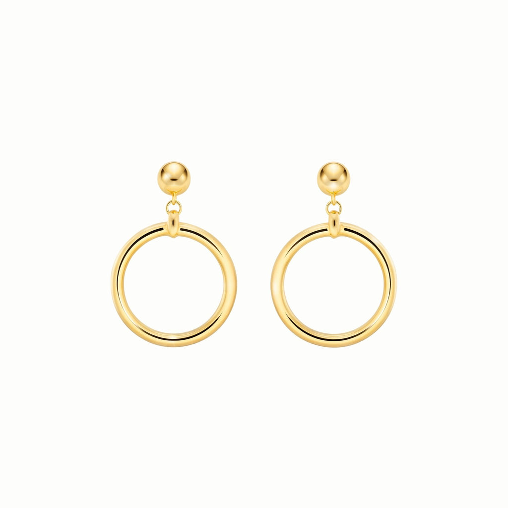 Chunky gold earrings Audrey collection by Misia Mae